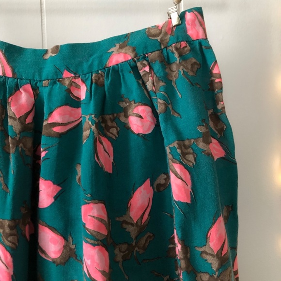 Sweetest Vintage Rosebud Handmade Skirt size Small - Picture 2 of 6